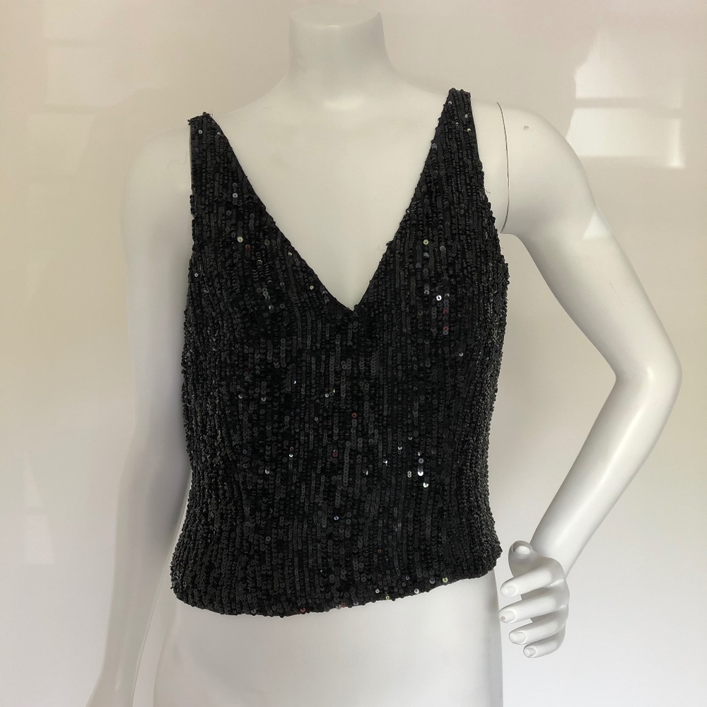 Beaded Cropped Top.